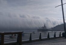Aterrador fenómeno en Chile: Nubes gigantes simulan un tsunami | VIDEO