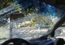 Un hombre le gritó desde el auto “mové el culito, mamita” y ella le reventó el parabrisas a piedrazos