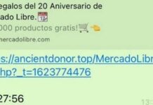 Estafa: el falso mensaje de WhatsApp que ofrece regalos de Mercado Libre