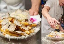 Un restaurante obtiene el Guinness por vender las papas fritas más caras del mundo: incluyen polvo de oro