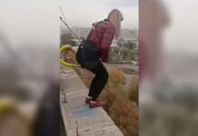 Hizo bungee jumping sin cuerda de seguridad y murió estrellada