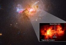 Científicos descubren un agujero negro que está creando estrellas en vez de engullirlas