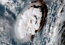 VIDEO: Captan desde el espacio como el volcán de Tonga entra en “una de las erupciones más violentas”