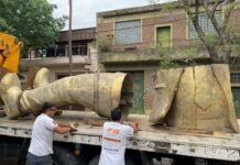 La estatua de Marcelo Gallardo llegó al Monumental