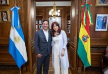 Cristina Kirchner recibió a Luis Arce en el Senado