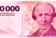 El Gobierno pone en circulación al nuevo billete de $20.000